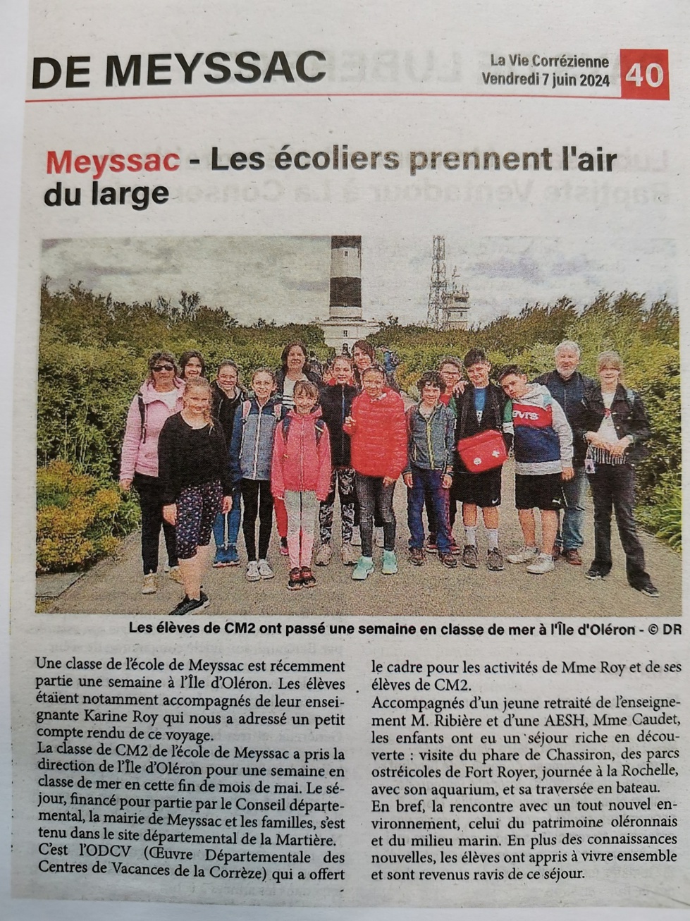 Articles La Montagne sur nos classes de découvertes